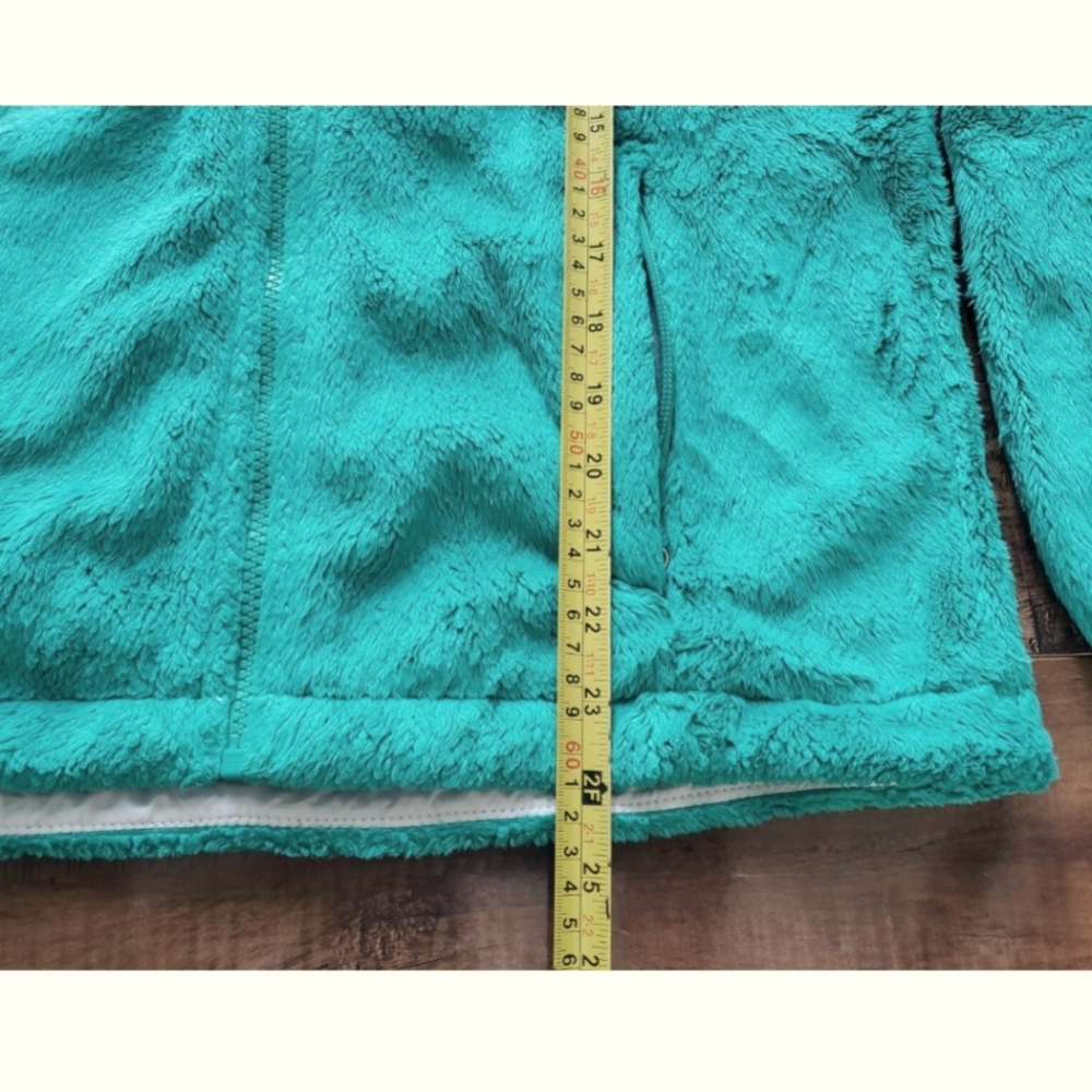 THE NORTH FACE Osito 1 Fleece Full Zip Jacket OSCAR GREEN Women Sz Small - Picture 10 of 11